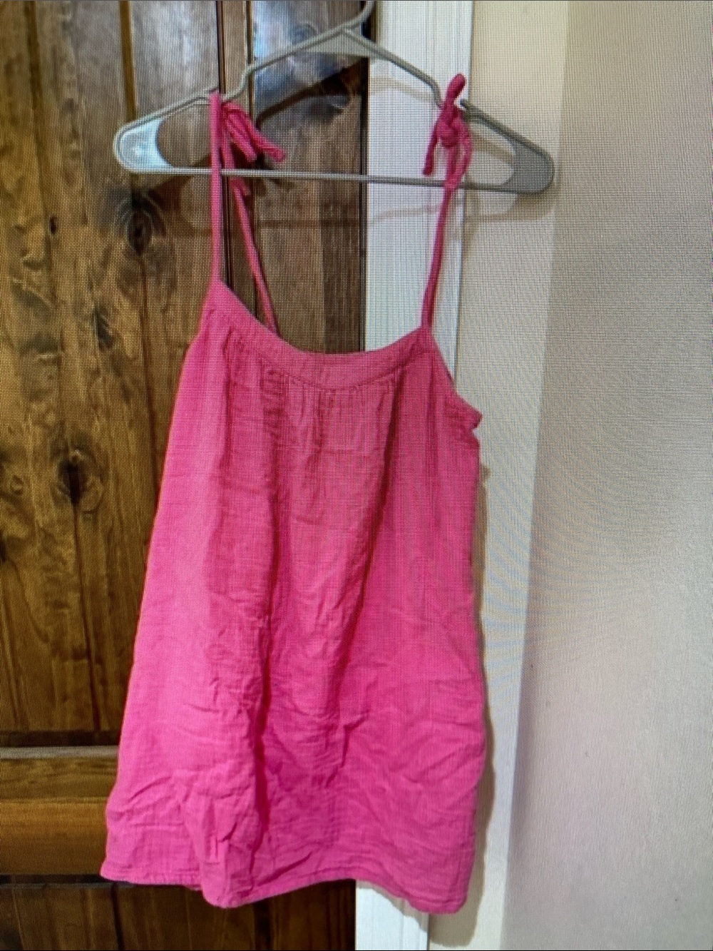 Women’s Mini Tie-Shoulder Sundress in Pink